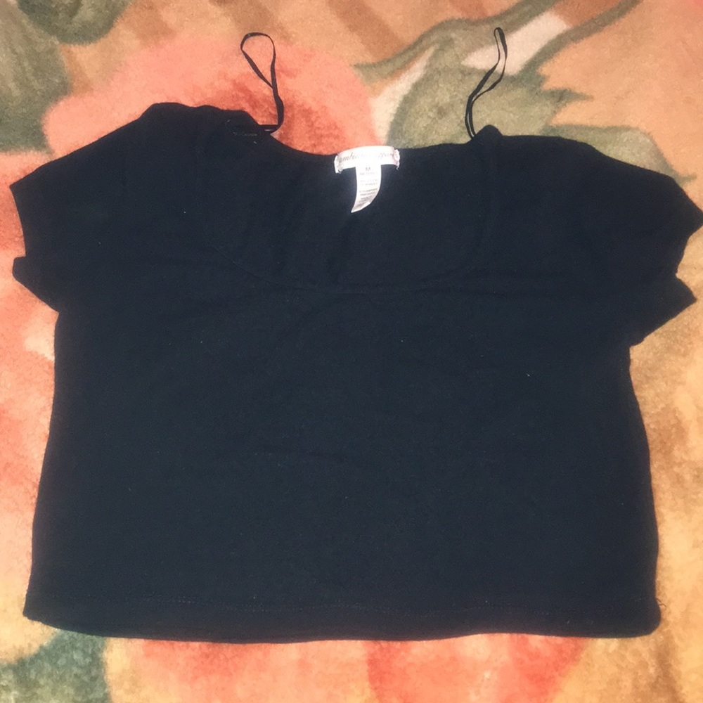 Black crop top